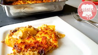 KARTOFFEL HACKFLEISCH AUFLAUF mit Feta  Einfaches amp Leckeres Rezept ohne Sahne  CUISINI [upl. by Eessej]