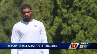 JaMarr Chase sits out of practice Monday [upl. by Perseus]