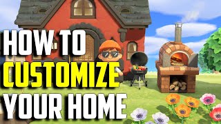 How to Customize your House  Customize Home ACNH  Animal Crossing New Horizons Home Customization [upl. by Bary]