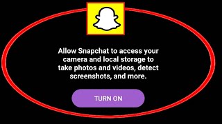 Snapchat Allow To Access Your Camera And Local Storage To Take Photos And Videos Problem Solve [upl. by Neerroc503]