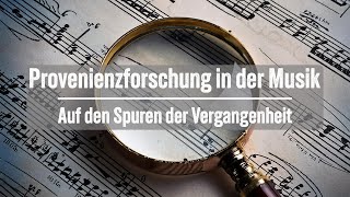 Provenienzforschung in der Musik  Auf den Spuren der Vergangenheit  Trailer [upl. by Beitris]