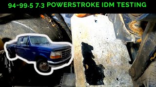 73 POWERSTROKE IDM DIAGNOSTICS [upl. by Inalaek]