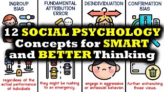 12 Social Psychology Concepts for Smart and Better Living [upl. by Ahsiuqal]