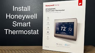 Install Honeywell Home Smart Thermostat smarthouse diy thermostat smartgadgets savemoney [upl. by Nuahsel]