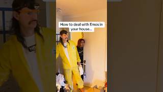 HOW TO DEAL WITH EMOS IN YOUR HOUSE dont try this🫢 emo goth gothic alternative skit tx2 [upl. by Guenevere674]