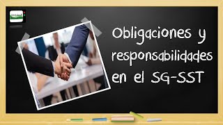 Obligaciones y responsabilidades en SGSST 🦺 [upl. by Ahseetal554]