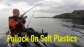 UK Kayak Fishing For Pollock In Port Logan Scotland [upl. by Manbahs]