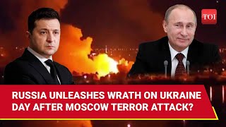 Putin Bombards Kyiv And Lviv With 20 Missiles Multiple Drone After Moscow Terror Attack [upl. by Hcaz]