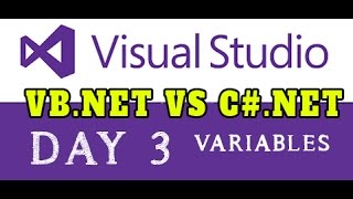 VBNET VS CNET STEP BY STEP WITH SAMPLE PROJECTS DAY 3 [upl. by Dahraf]