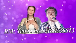 BTS RM Trvia love sign language BSL SSE [upl. by Jareb950]