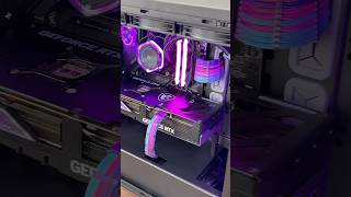 Clean Purple PC Build w Cooler Master ML 360 ION asmr [upl. by Rabbaj]