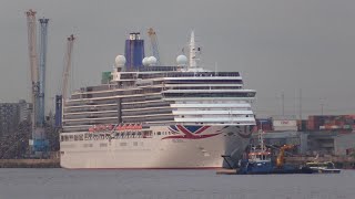 PampO CRUISE SHIP ARCADIA FIRST CRUISE SINCE RECENT REFIT 281124 [upl. by Aset]