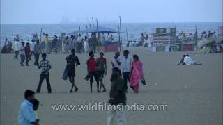 Marina Beach second longest urban beach in the world [upl. by Bartie978]