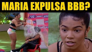 Maria Expulsa do BBB 22 após bater com balde em Natália [upl. by Nalniuq]