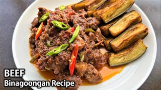 Paanp Magluto ng Napakasarap na BEEF BINAGOONGAN  Binagoongan na Baka Recipe [upl. by Gerstner]