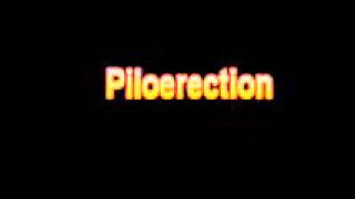 What Is The Definition Of Piloerection Medical School Terminology Dictionary [upl. by Kristan]