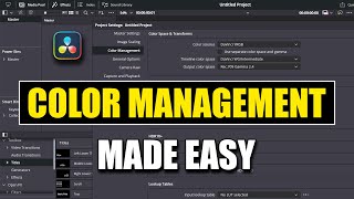 DaVinci Resolve Color Management Made Easy  Color Space and Color Science Setup Tutorial [upl. by Blasius642]