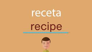 Cómo se dice receta en inglés [upl. by Hermy]