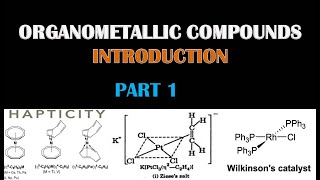 PART 1 HAPTICITY IN ORGANOMETALLIC COMPOUNDS [upl. by Halivah]