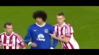 Marouane Fellaini  Fights Red Card Mad Moments Everton  Man UTD Belgium [upl. by Rramal768]