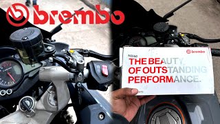 BREMBO RCS19 MASTER CYLINDER INSTALLATION 💯  HIGH PERFORMANCE BRAKING  PULSAR RS200 [upl. by Aznofla]