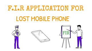 HOW TO WRITE FIR APPLICATION FOR LOST MOBILE FIR Kaise likhe Mobile Kho Jane par [upl. by Nilpik481]