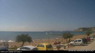 20181009 Arillas Corfu Live Webcam [upl. by Sharona]