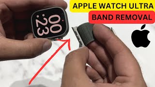 APPLE WATCH ULTRA  HOW TO ATTACH AND REMOVE BANDSTRAP FAST [upl. by Klement525]