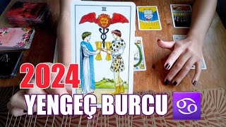 YENGEÇ BURCU 2024 YILI TAROT AÇILIMI♋ SINIRLARI AŞARAK YÜKSELİYORSUN✌️YENGEÇ BURCU 2024 YILI YORUMU [upl. by Jerrilee]