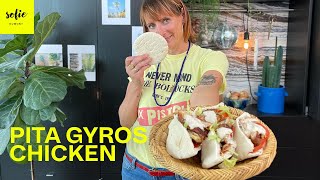 Heerlijke pita met kippengyros hummus en yoghurtlooktahinsaus  15 minute meals ​ Sofie Dumont [upl. by Neelear997]