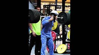 He squatting while on the phone fyp frank anatolyprank anatoly gym gymmotivation foryou [upl. by Dnalsor]