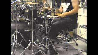 Patrik Fält  Dark Funeral  Vobiscum Satanas drum cover [upl. by Retep]