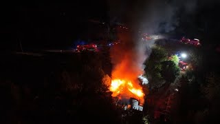 Massive house fire in Port Colborne displaces 7 people [upl. by Lopes]