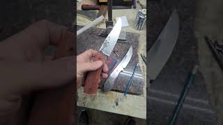 Progress on a couple of knives forged forging blacksmithforge [upl. by Grider]