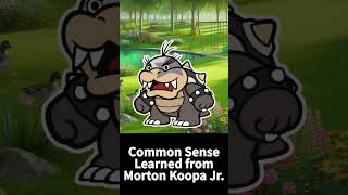 Common Sense Learned from Morton Koopa Jr shorts [upl. by Atiuqiram]