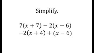 Simplify Algebraic Expressions axbcxd [upl. by Reerg]