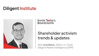 Shareholder activism trends amp updates [upl. by Snider561]