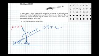 Resolving Forces on a Slope With Coefficient Of Friction Year 2 Maths Mech [upl. by Amitaf]