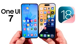 One UI 7 vs iOS 18 Speed Test [upl. by Lunnete]