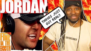 AMERICAN REACTS TO JORDAN  FIRE IN THE BOOTH UK RAP REACTION OH HES ABOUT THAT LIFE [upl. by Toffic]