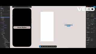 Hover button Prototype in framer [upl. by Salakcin]