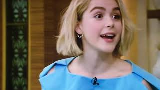 Kiernan Shipka Sabrina Spellman from The Chilling Adventures of Sabrina on Kelly and Ryan pt 1 [upl. by Albie]