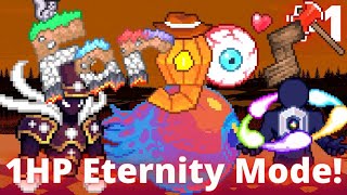 The Hardest Playthrough Ever Attempted Terraria Fargos Mod 1HP Eternity Mode Playthrough 1 [upl. by Base963]