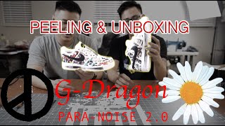 First Peeling  Reveal G dragon Air Force one Para Noise 20 Sneakers [upl. by Odnesor]