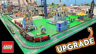 LEGO Amusement Park Train Track Upgraded [upl. by Gintz]