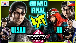 Tekken 8 Grand Final  Ulsan vs AK Dragunov vs ShaheenDragunov  UFA 2024 [upl. by Yarahs14]