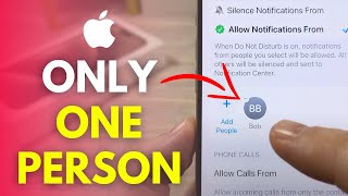 How To Only Allow Notifications From One Person [upl. by Duwalt]