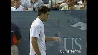 Pete Sampras Crazy Forehand Volley 0 [upl. by Esiahc39]