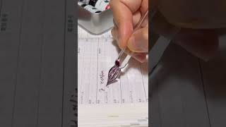 글라스펜 시필 제이허빈 달의 먼지 j herbin poussiere de lune ink test glass pen 글라스펜 만년필 잉크 [upl. by Markland]