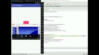 Video Mediaplayer by using Mediacontroller and Uri in android [upl. by Nolahc788]